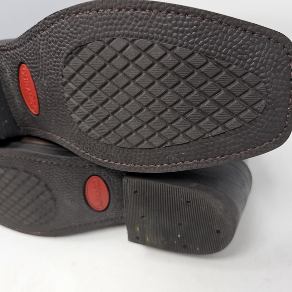 Durango Engineer Harness Boots Size 8.5 EE Square Toe Biker Brown Leather DB514. - Picture 12 of 15